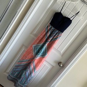 NWOT Rue 21 Spaghetti Strap Maxi Dress